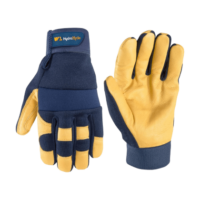 Wells Lamont Men's Leather Palm Work Gloves | Heavy Duty, Form Fitting for Improved